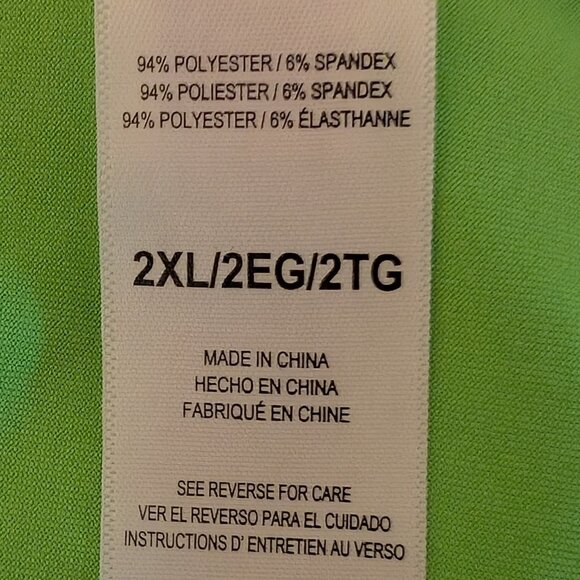 Reebok Polyester/Spandex Blend Short Sleeve T-Shirt Size 2XL - Picture 7 of 10